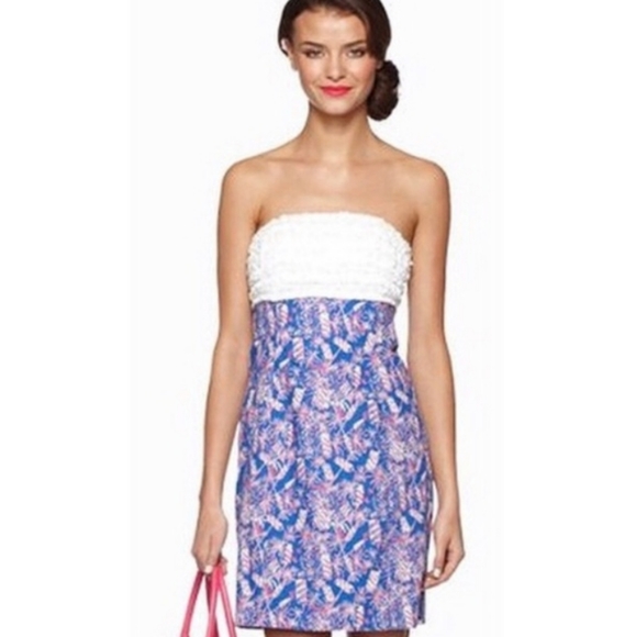 Lilly Pulitzer Franco Dress Starry Blue Cherry Bomb 12